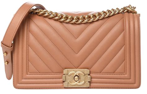 chanel boy bag caramel|Chanel boyfriend bag.